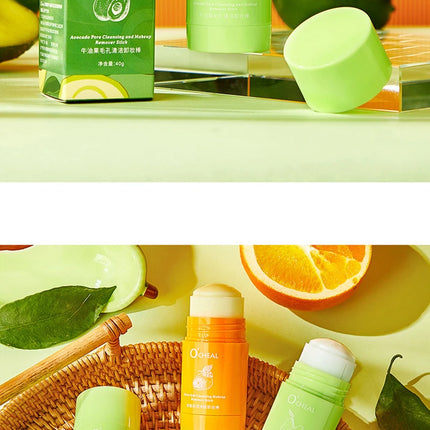 Avocado Citrus Makeup Remover Stick Portable Deep Cleansing Pore Cream Stick Remover Balm makeup Facial Skin Care Cosmetics