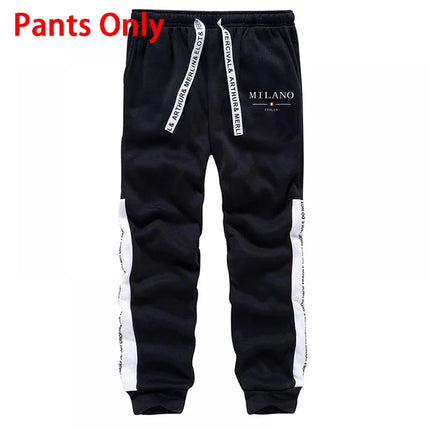 Men's Set/Hoodie/Pants Italy Trendy Hoodie Sportswear Outfit 2026 Autumn Daily Casual Fashion Hooded Sweatshirt and Jogger Pants