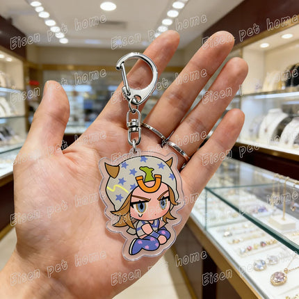 Cartoon Anime Chibi Keychain Accessories Bag Charms Keyrings Jewelry Fans Freinds Game Lovers Gifts