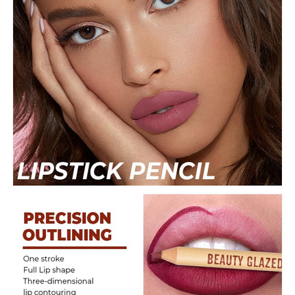 12pcs Lip Liner Pencil Set Matte Nude Sharping Lipliner Pencil Lipstick Waterproof Long Lasting Lipstick Pen Lip Tint Cosmetics