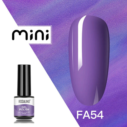 ROSALIND Shiny Gel Nail Polish Soak Off Gel Varnishes Nail Art Semi Permanent UV Glitter Nail Gel Polish Base Top Coat Enamel