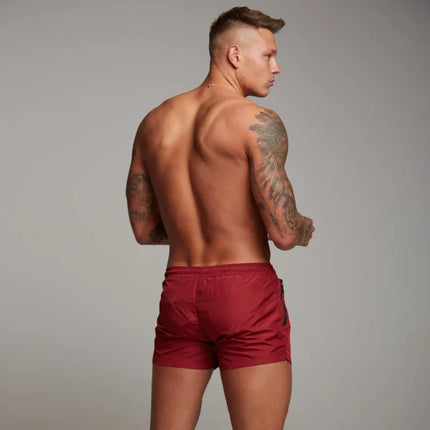2026 Latest Men's Fashion Woven Quick Drying Elastic Quick Drying Anti Sweat Sports Shorts Summer Fitness Running Shorts