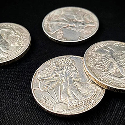 Space Fall Coins Walking Liberty Half Dollar Magic Tricks Coin Magia Magicians Close Up Street Illusion Gimmick Prop Copy Coin