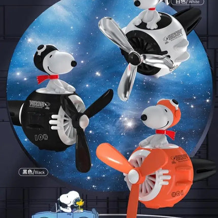 Snoopy Air Freshener Flying Propeller Pilot Series Car Accessories Anime Figures Aromatherapy Fragrance Diffuser Car Decor Gifts
