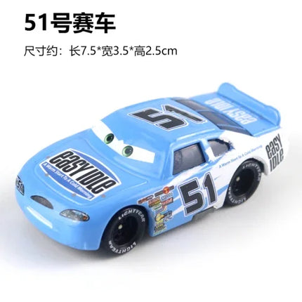 All Style Pixar Cars Metal Diecast Cars Model Lightning McQueen Alloy Car Number 4.19.28.36.51 101 Racing Series Toy