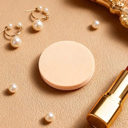 Large Round Makeup Sponge, Non-Latex Cosmetic Blender for Dry & Wet Use, Professional Foundation & Powder Puff, Makeup Tool