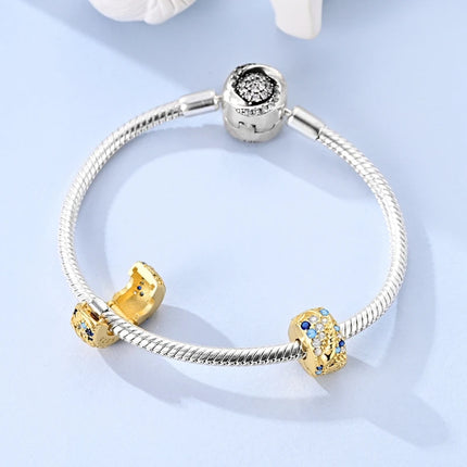 Original Charms Beads 925 Sterling Silver Golden Leopard Firefly Butterfly Hot Air Balloon Beads Fit DIY Bracelet Fine Jewelry