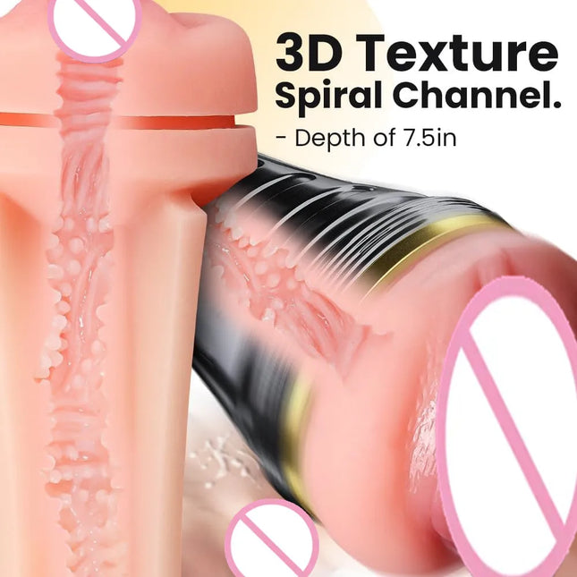 Flesh the LIght Realistic Artificial Vagina Pocke Pussy Sucking Men's Masturbator Sex Toy For Men Adult Toys Sexual Exercise