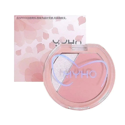2 Color Blush Matte Shiny Natural Cheek Color Brightening Face Waterproof Facial Contouring Makeup Blusher Powder Rouge Makeup