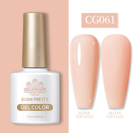 BORN PRETTY 10ml Gel Nail Polish Gel 130 Colors Semi Permanent Solid Nail Gel Varnish Soak Off UV Gel for Base Top Coat