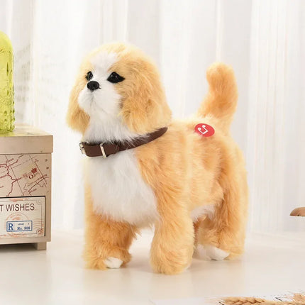 New Simulation Robot Dog Electronic Pet Sound Control Walking Nodding Music Touch Control Robot Animal Pet Children Toy Gifts