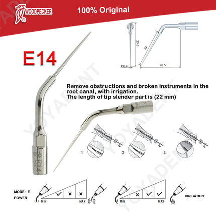 Woodpecker Tips DTE Dental Ultrasonic Endo Scaler Tips Scaling Tips Fit EMS UDS NSK SATELEC Scaler Handpiece Dentistry Tools