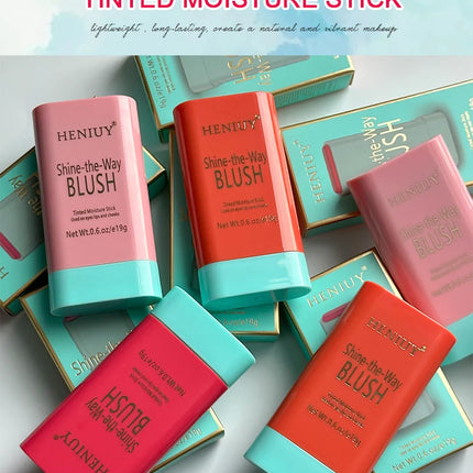 Tinted Mositure Blush Stick Face Pink Cream Cheek Blusher Cosmetics 3 in 1 Makeup Tubes used on eyes cheeks High color rendering