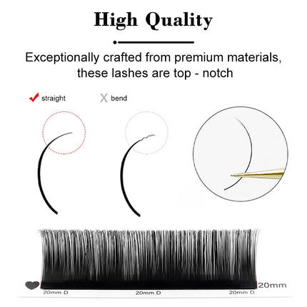 Winky Beauty Custom Your Logo Individual Eyelash Extension Silk Lashes Russian Volume Classic Eyelash Extensions for Makeup