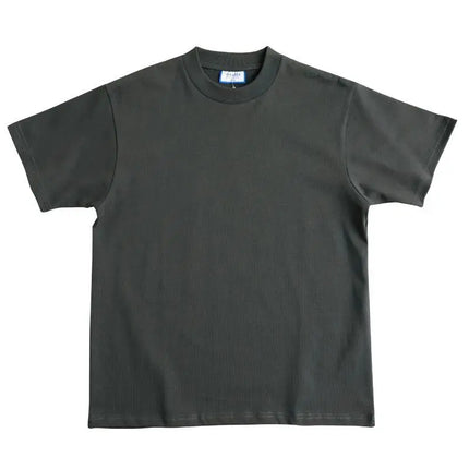 American Heavy 400g Short-sleeved T-shirt Men's Pure Cotton Loose Bottoming Shirt Round Neck Solid Color Long-sleeved Women