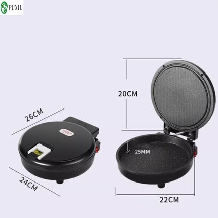 Multi-functional electric griddle, deep-type electric grilling plate, barbecue grill, double-sided heating, sandwich and pizza g
