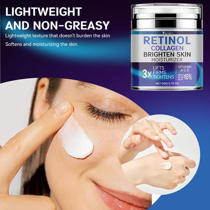 SUYARUN Retinol & Collagen Anti-Aging Face Cream - Wrinkle Reduction, Moisturizing & Brightening, Improve dry skin.