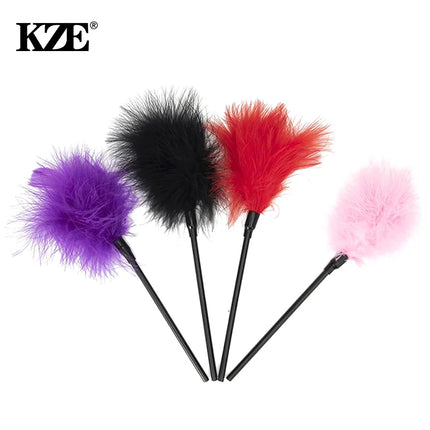 Sex Feather Tickle With Different Colors Bondage Restraint Riding Crop Flogger For Women And Couple Adult Sex Toys
