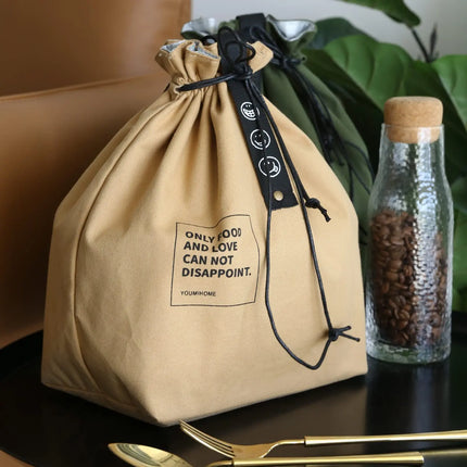 Large Insulated  Aluminum Foil Lunch Bag  Handle Bag Insulated Lunch Bag Picnic Student Bento Handbag  lunch bags for men