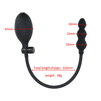 2 IN 1 Inflatable Anal Plug Expandable Dildo Pump Butt Plug Anal Dilator Bdsm Sex Toy Gay Prostate Massage For Anus Enlargement