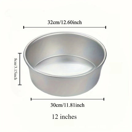 4-12 inch Aluminum Round Cake Bakeware solid bottom Chiffon  die for aluminum alloy Home baking cake mold pan cake tin