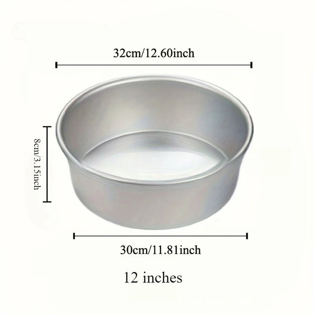 4-12 inch Aluminum Round Cake Bakeware solid bottom Chiffon  die for aluminum alloy Home baking cake mold pan cake tin