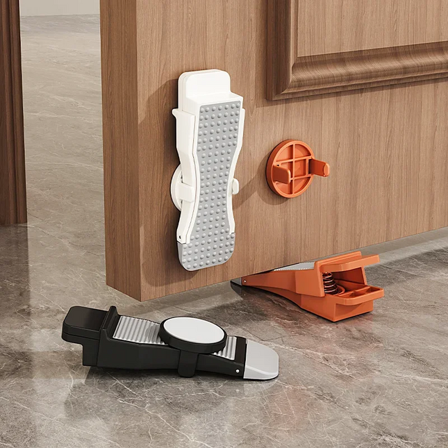 Adjustable Height Door Stopper Wedge Non-Slip Rubber for Home Office Windproof Anti-Collision Floor Protector All Door Types