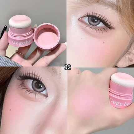 Gege Bear Puffy blush, naturally looking young, Korean style brightening and energetic, natural makeup application