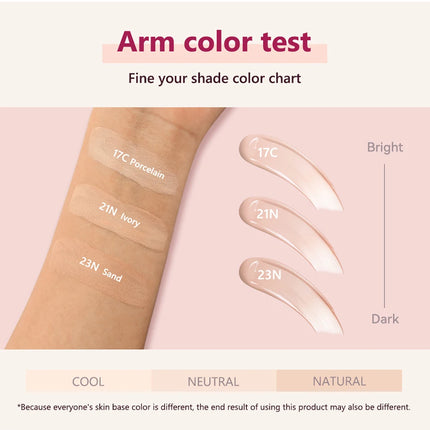 Lakerain Cushion Foundation Korean Makeup Base Mist Foundations Makeup Full Coverage Long-lasting Cc Cream Sunscreen Cosmetic