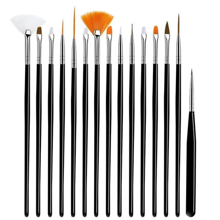 New 3/15PCS Nail Art Brushes for Manicure Builder Gel Nail Gradient Brush Thin Nail Brush Gel UV Polish Manicure Tools XJS09