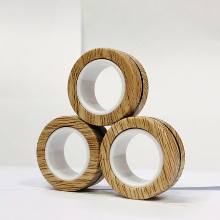 3pcs Fidget Toy Set Finger Magnetic Rings Colorful Adult Magnets Spinner Rings for Relieve Stress Anxiety Relief Therapy