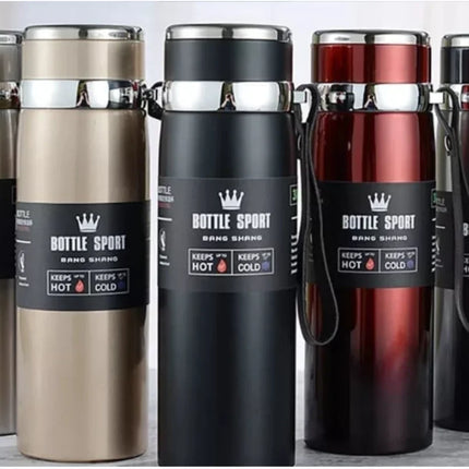 1000ml Thermal Water Bottle Thermos Vacuum Flask Double Stainless Steel Coffee Tea Insulated Cup Leakage-proof for Office