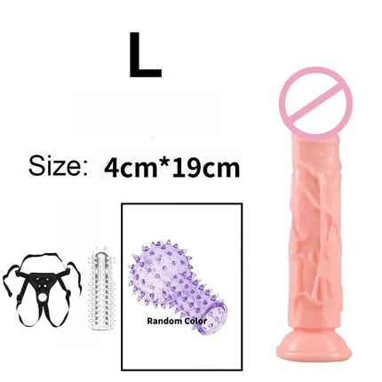 Wearable Realistic Dildo Skin Sex Toys for Female Masturbator with Strong Suction Cup G Spot Big Penis Anal Adult Sex Product 18