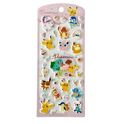 Genuine Pokemon Pikachu Stickers Cartoon 3D Foam Toys Decals For Scrapbooks Phones Helmets Water Mugs Decor Sticker Girls Gifts