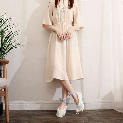 Chasing Moon Hot Sale Of The Season New Style Ming Dynasty Hanfu Shoes National Style Upturned Head Cotton Shoes Ancient Wedding