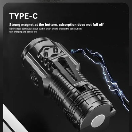Ultra-bright  Rechargeable LED Pen Clip Mini Flashlight Handheld Torch Portable Waterproof Lamp for Nigh Work Emergency Camping