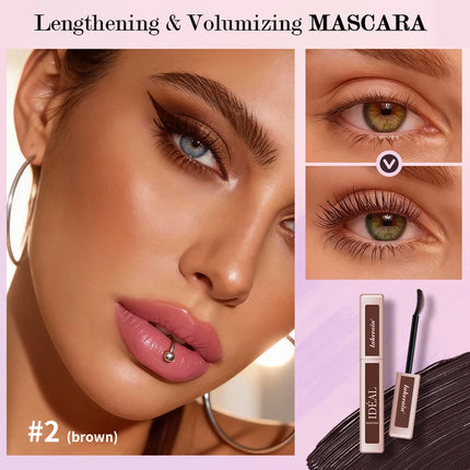 Super Waterproof Mascara 4D Mascara Thick Long Smudge-proof Plump Encrypted Long-lasting Curling Large Eye Makeup Makeup