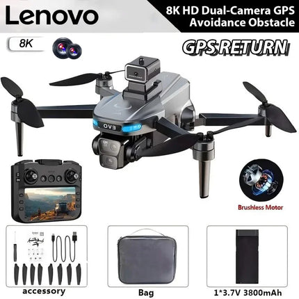 Lenovo SG901 MAX GPS Drone Professional 8K Aerial HD Avoiding Obstacle with Larger Screen Remote Control Folding Brushless Drone