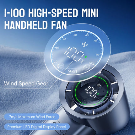 MUXNW Mini Turbo Jet Fan: Portable Small Pocket Handheld Personal Rechargeable USB Fan Keeping Cool In Hot Weather