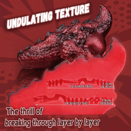 NNSX Fantasy Fire Dragon Butt Silicone Male Masturbator Food-Grade Silicone Pocket Pussy 18+ Men's Stroker Cup Artificial Vagina