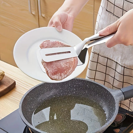 1/3pc Stainless Steel Spatula with Clamp Picnic BBQ Clip Tong Multifunctional Cooking Tool For Frying Fish Steak Kitchen Utensil