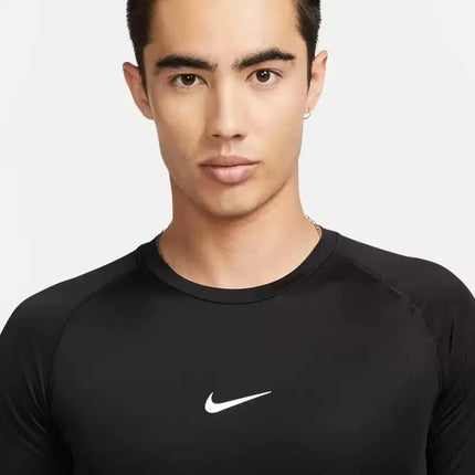Nike Official 2023 New Men's Logo Print Crew Neck Long-Sleeve T-Shirt FB7920-010