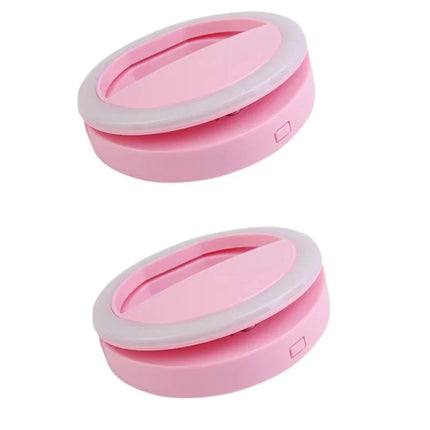 1/2/4Pcs LED Selfie Ring Fill Light Cell Phone Third Gear Fill Light USB Charge Portable Beauty Flash Photo Beauty Light Live