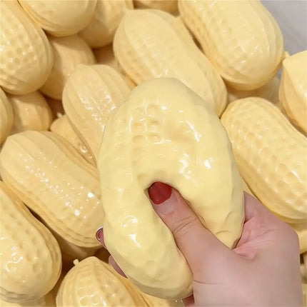 Peanut Stress Ball Crunchy Squeeze Ball Squishy Toy Buttery-Soft Feel Fidget Toy ASMR Sensory Anti Stress Toys for Kids Adults