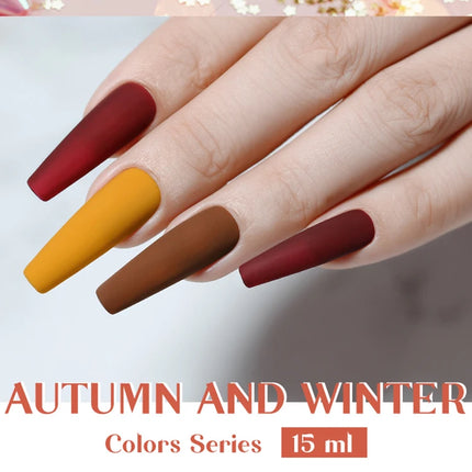 Arte Clavo TPO FREE HEMA FREE Gel Nail Polish UV Multi Use Semi Permanent Soak Off Autumn Winter Nail Art Hybrid Varnish 15ml