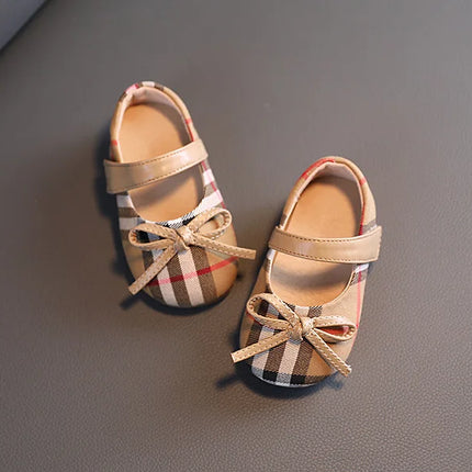 NEW Classic Winter Princess Shoes Baby Soft-solar Toddler Shoes Girl Children Plate Cloth Single Shoes 0-3 Years Old Bow Sandals