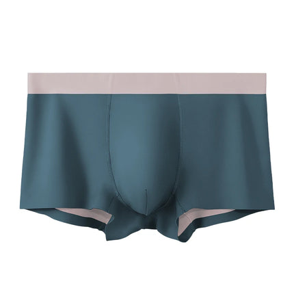 Men's Silk Seamless Underwear, High-End Double-Sided Boxer Briefs, Comfortable Summer Thin Boys' Boxer Briefs