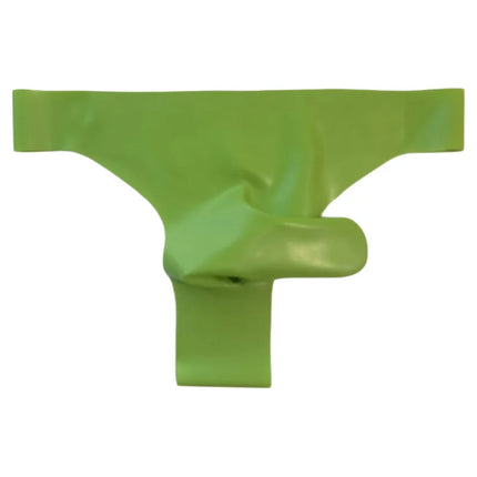 Latex Fetish Underwear Sexy Men Bullet Separation Thong G-Sring Transparent Black Natural Latex Wet Look Lingerie Underpants