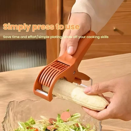 Kitchen Stainless Steel Vegetable and Fruit Slicer Multi functional Vegetable Salad Fruit Slicer Portable Kitchen Tool Scallion