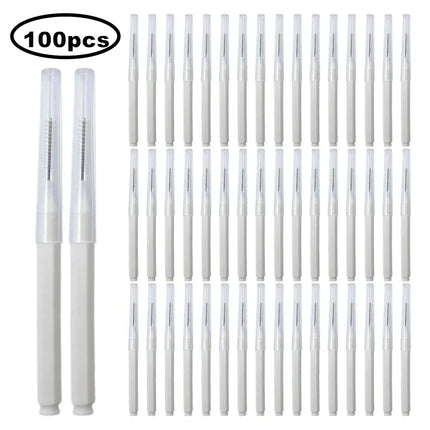 Mini Eyebrow Brush Set - 80/100PCS Disposable Bendable Brow Lifting Brush Micro Eyelash Applicators for Grooming Tools